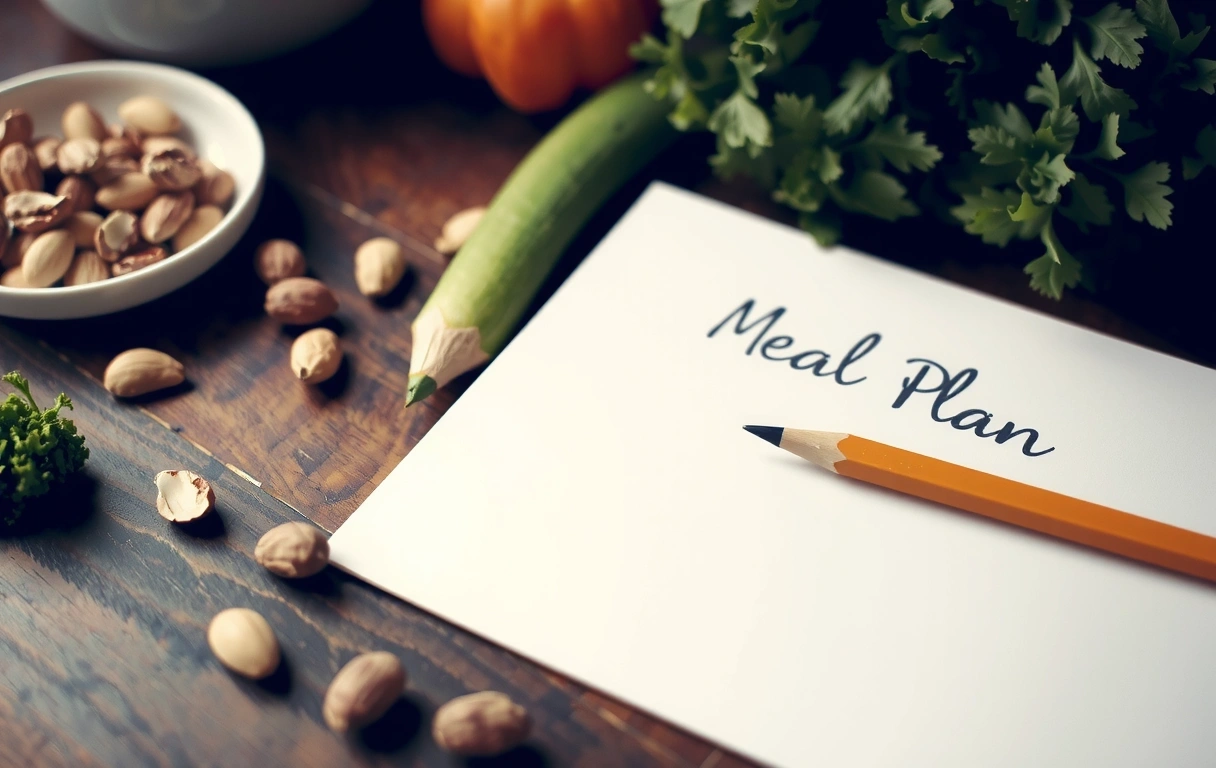 Frische Zutaten und Ernährungsplan